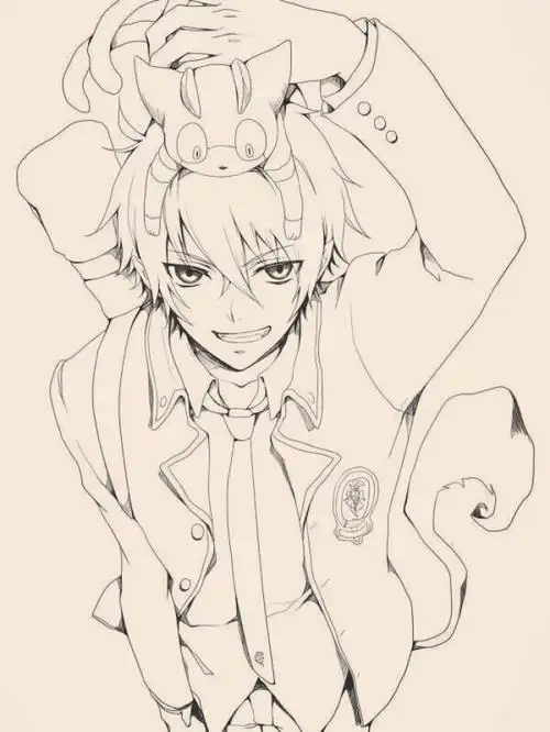 线稿—阳光男孩