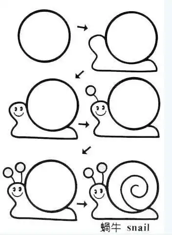 岁儿童线描画临摹学画画书5一笔一笔6 3 简易画儿童 岁小学生学画画