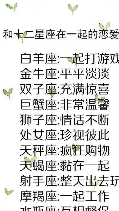 12星座恋爱日常,吃货排行榜,最容易发胖的部位以及发胖指数