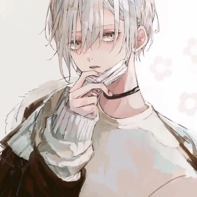 又帅又甜的卡通少年插画,病娇风格画的超赞.甜美的口罩男孩.