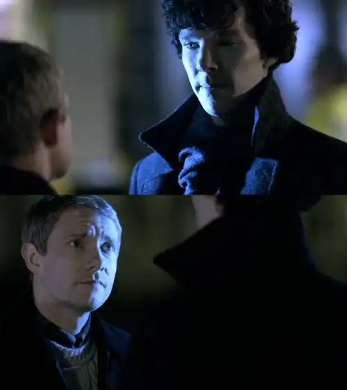 【福华接图】伪官方正片johnlock截图 (流量党慎入)_看图_神探夏洛克