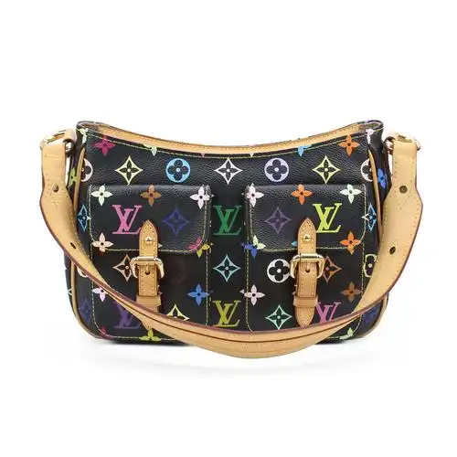 [9.0新]路易威登lv女士monogram帆布黑三彩单肩包