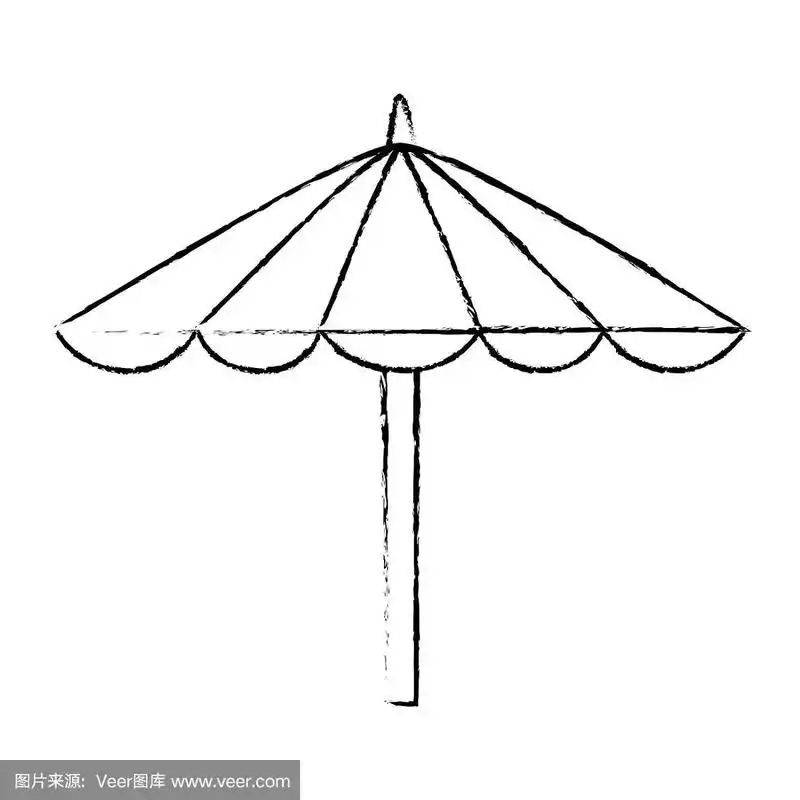 图标,海滩遮阳伞,分离着色,度假胜地,沙子