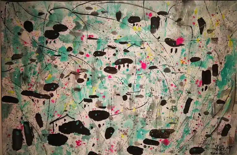 风筝不断线一一看吴冠中作品真迹