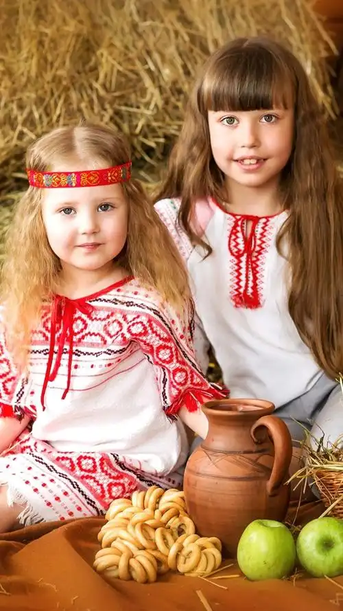 iphone 壁纸 两个可爱的小女孩,孩子