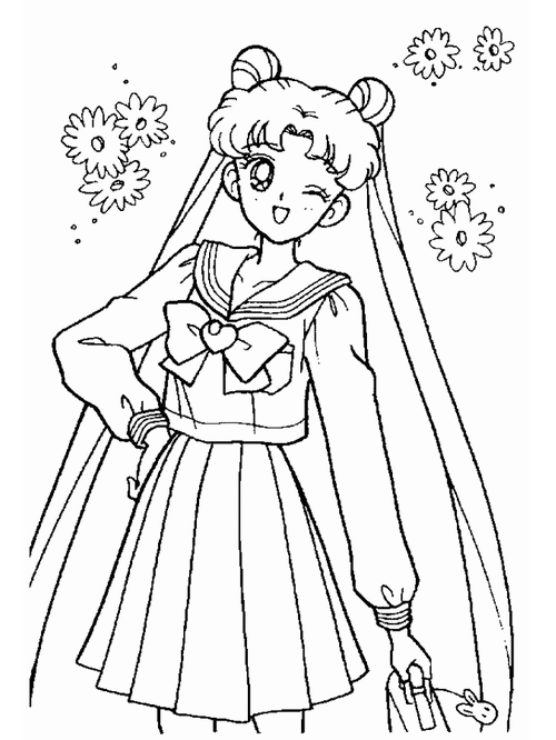 美少女简笔画图片大全 - 第【3】页_中国板报网