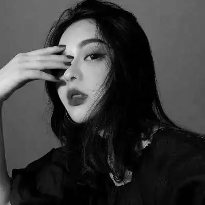 超拽霸气黑白女生头像图片