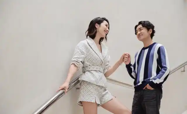 身高163的王祖蓝和175的李亚男现最萌身高差