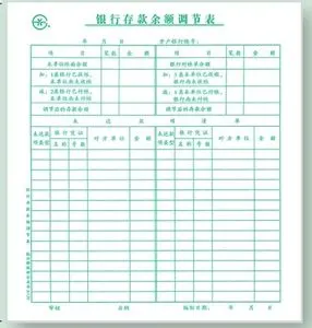 群联青联120 20k银行存款余额调节表