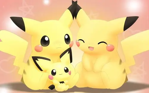 精灵宝可梦 萌萌的皮卡丘电脑壁纸下载
