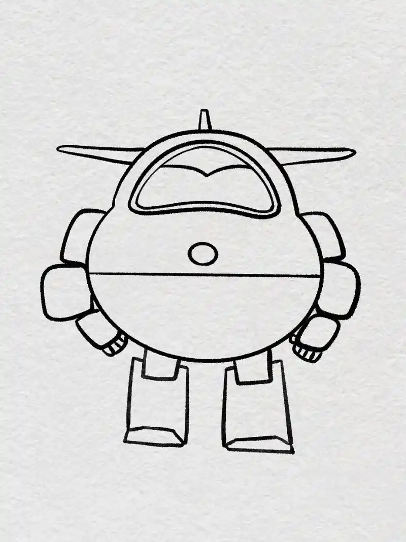 小朋友最喜欢的超级飞侠-乐迪来了 教你画小朋友最喜欢的超级飞侠