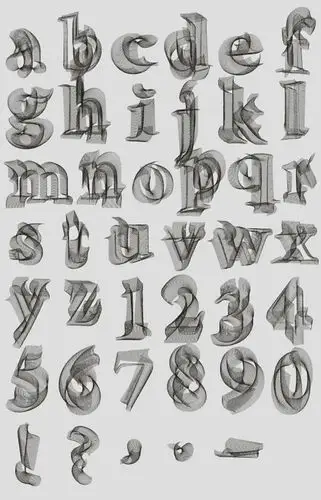 英文字母创意字体设计欣赏