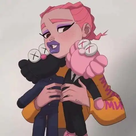 嘻哈动漫女生头像