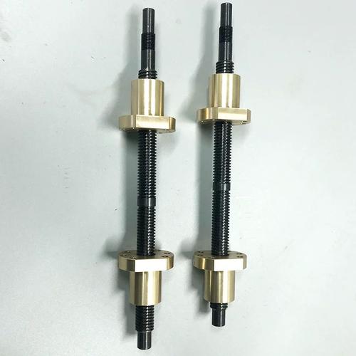 订制t型螺母 梯形丝杠厂家40cr左右旋现车丝杆铜螺母t型丝杠异型t