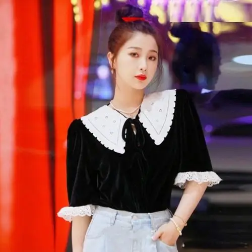 tuxee青春有你虞书欣同款衣服2020新款明星女衬衫衬衫