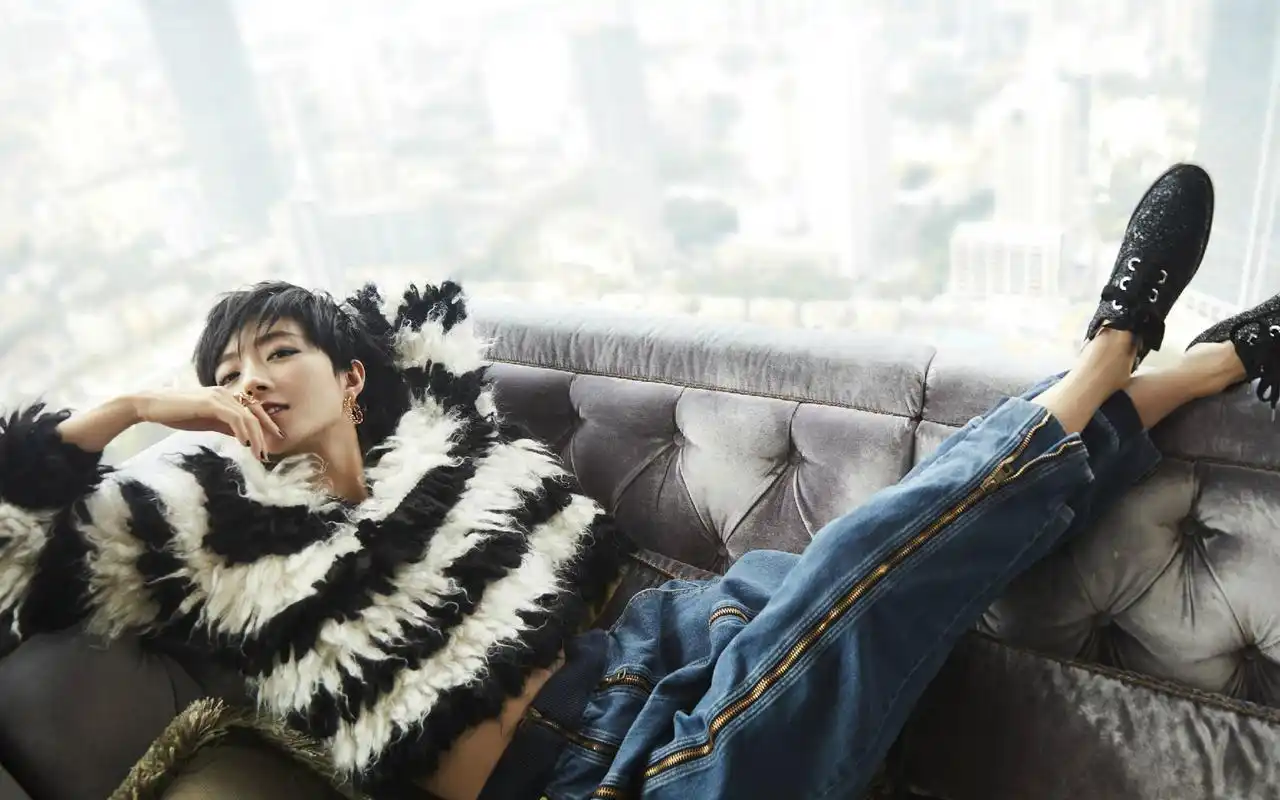 桂纶镁短发时尚炫酷写真图片桌面壁纸