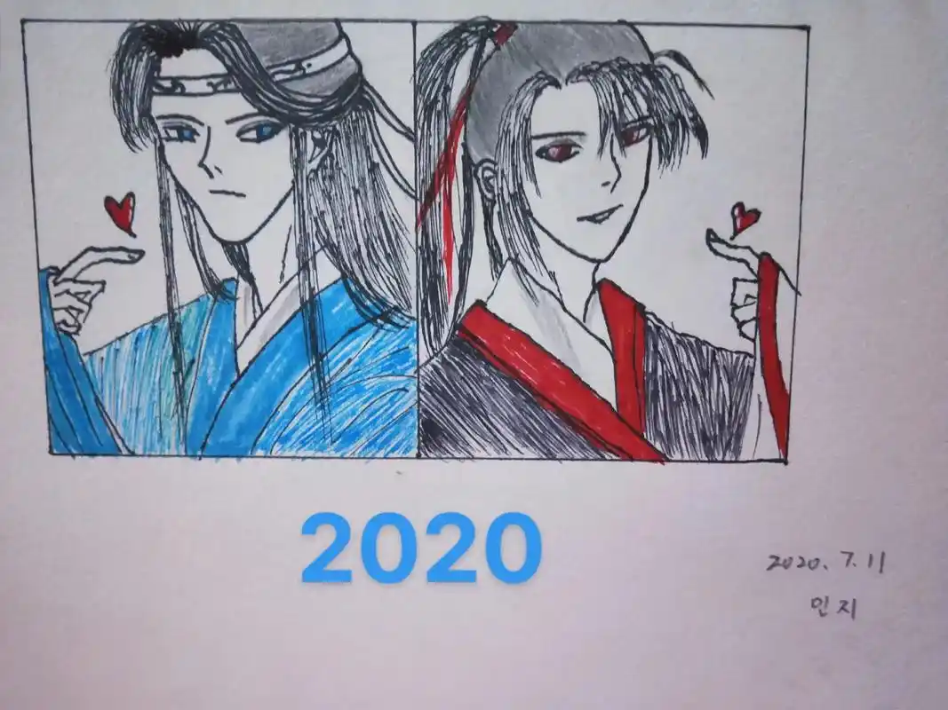 一幅图画3次,直面黑历史,两年的进步史#画画 #画渣日常 # - 抖音