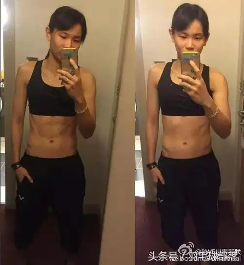 看看戴资颖的腹肌马甲线,这身板儿