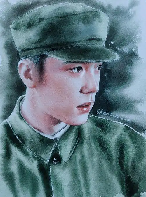 举报1分享原创作品插画创作习作画画水彩手绘肖战顾一野shero刘shero