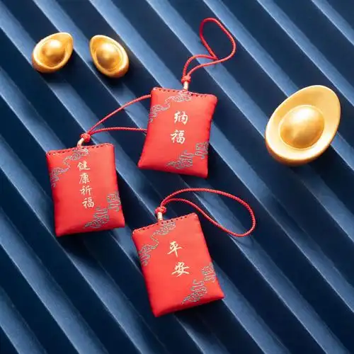 普陀山越来越好吉祥莲花檀香香包香囊好运御守随身刺绣祈福平安符