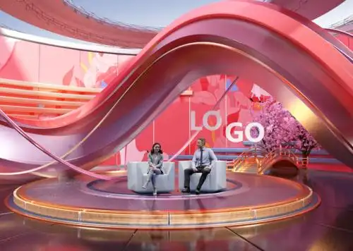 全媒体演播室 c4d 虚拟演播室 情感类 访谈类节目