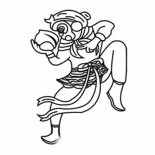 最帅的美猴王简笔画 孙悟空简笔画图片 - 水彩迷