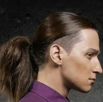 男生头顶扎小辫子发型大全,中长发图片-第2图,发型图片