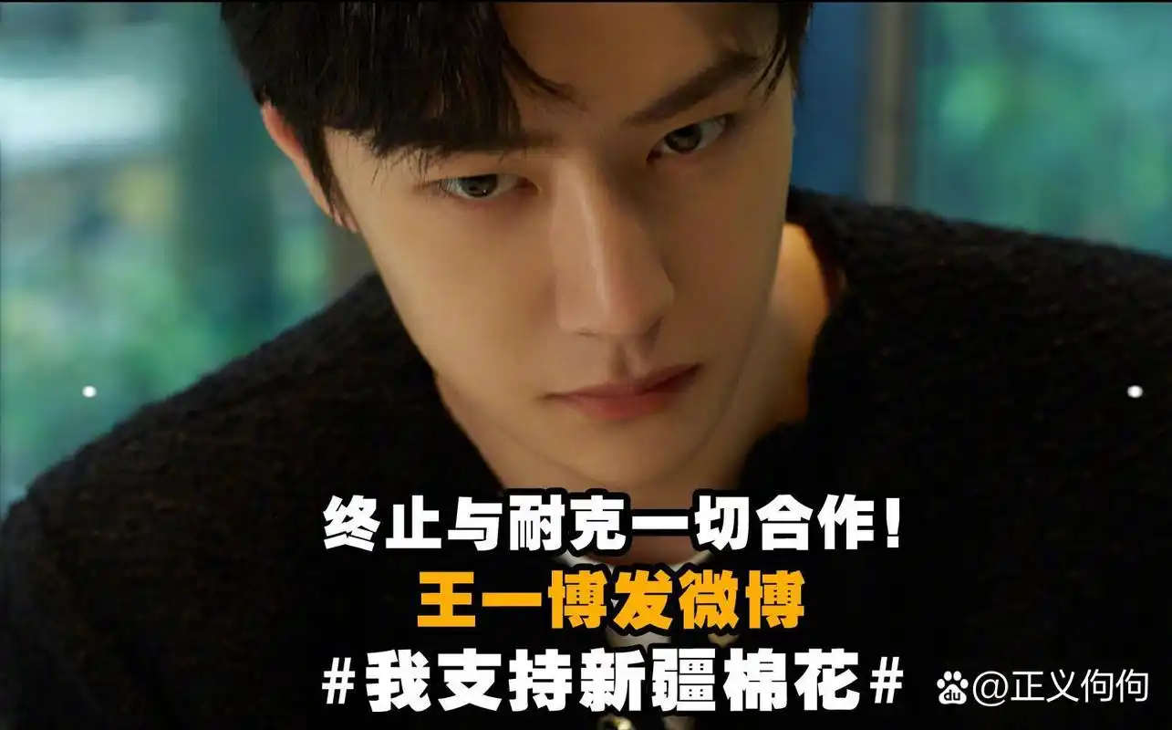 王一博:爱国有差距 王一博在耐克新疆棉事件中第一时间解约,不惜赔偿