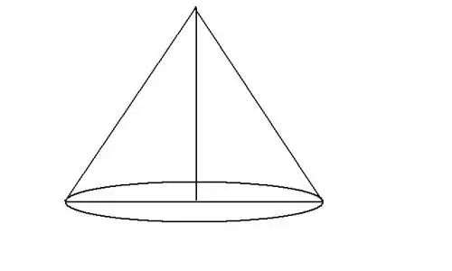 把一个圆锥体沿底面直径切割成两段,底面直径是12厘米,那么高是多少