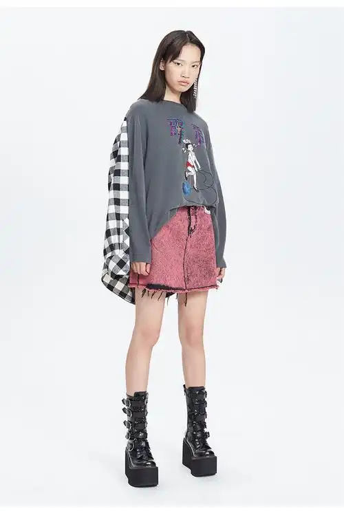 【designerwomenswear】uooyaa/乌丫18秋冬新品专柜正品复古时髦玫