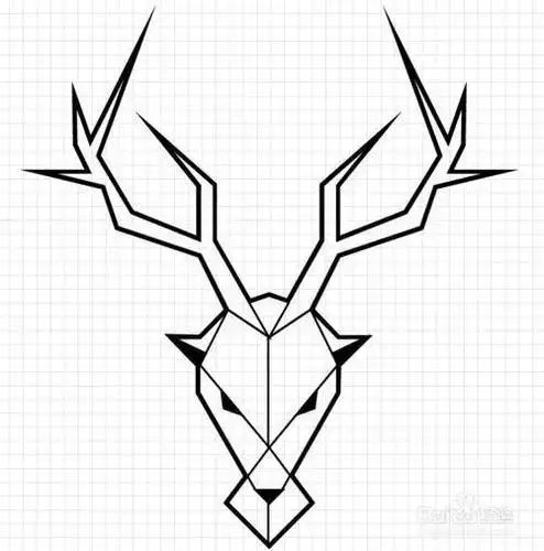 直线构成的简笔画