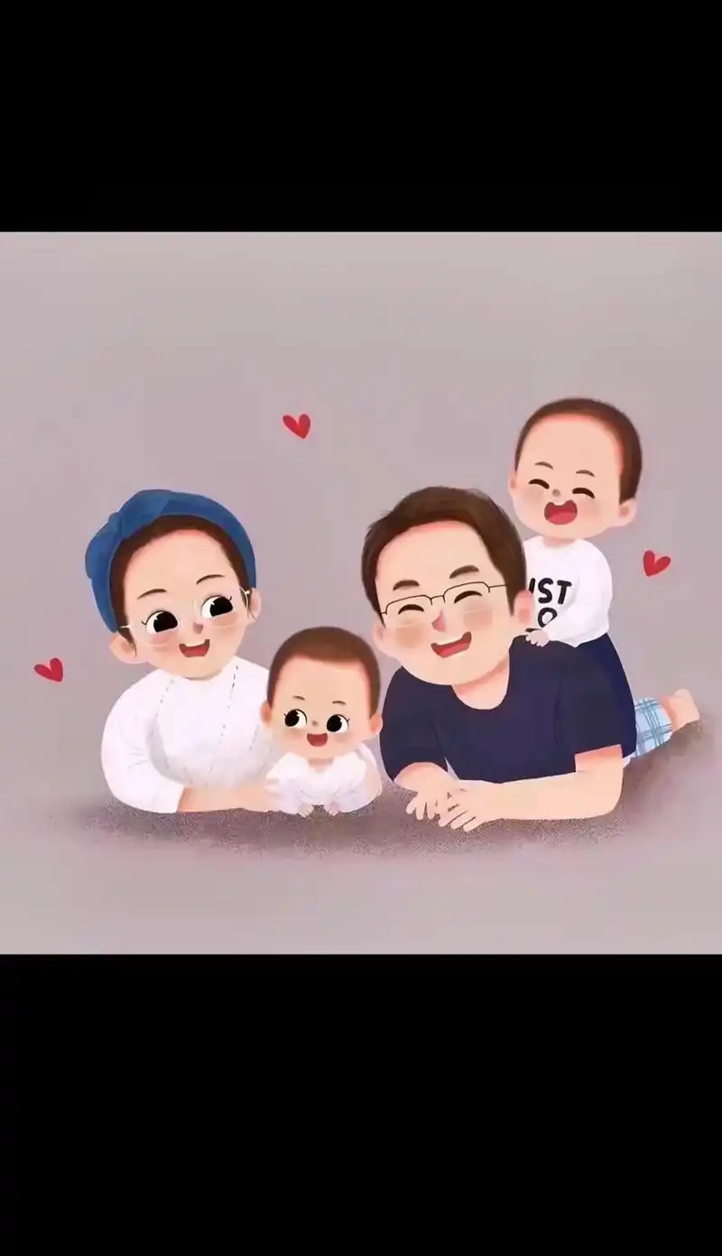 2024一家四口两个儿子新年头像 - 抖音