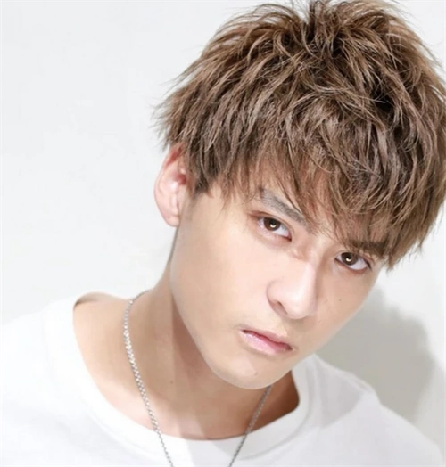 棕色系纹理烫发型,整个短发的长度差不多,类似波波头的造型很是清新.