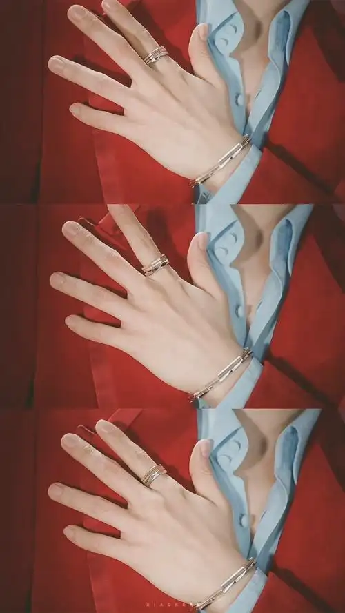 肖战红丝绒西装大片截修图来近距离感受一下