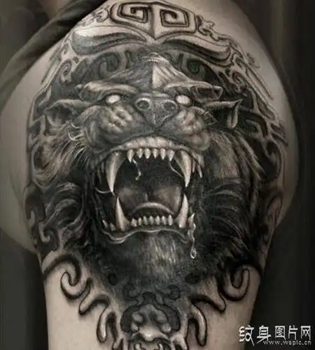 饕餮纹身及手稿中国古代神话传说的神兽之一