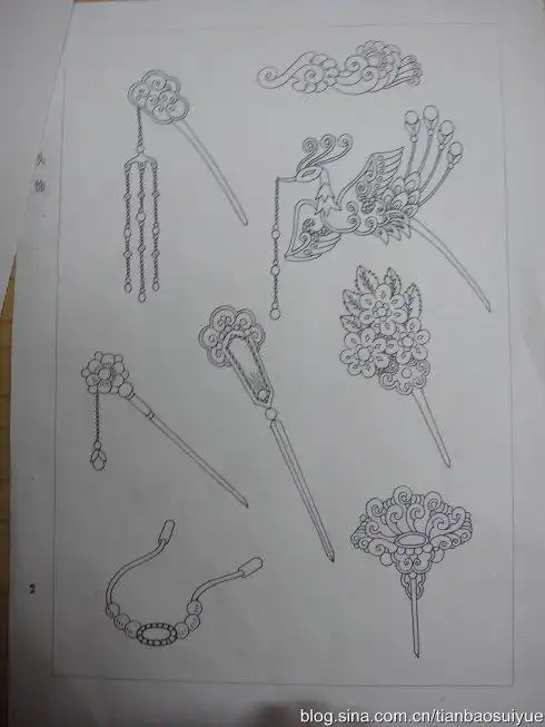 古代的发簪怎么画简笔画