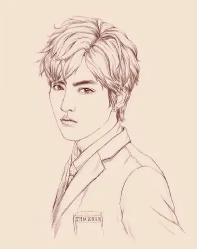 吴亦凡简笔画简单