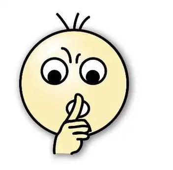 保持安静的简笔画卡通简约手势简笔画黑白插画小清新简笔画嘘安静手势