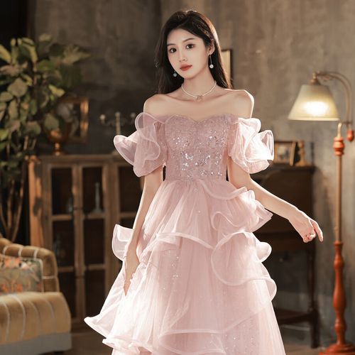 秸汐礼服女宴会晚礼服高档法式晚女名媛毕业高端小众高级感成人主持超