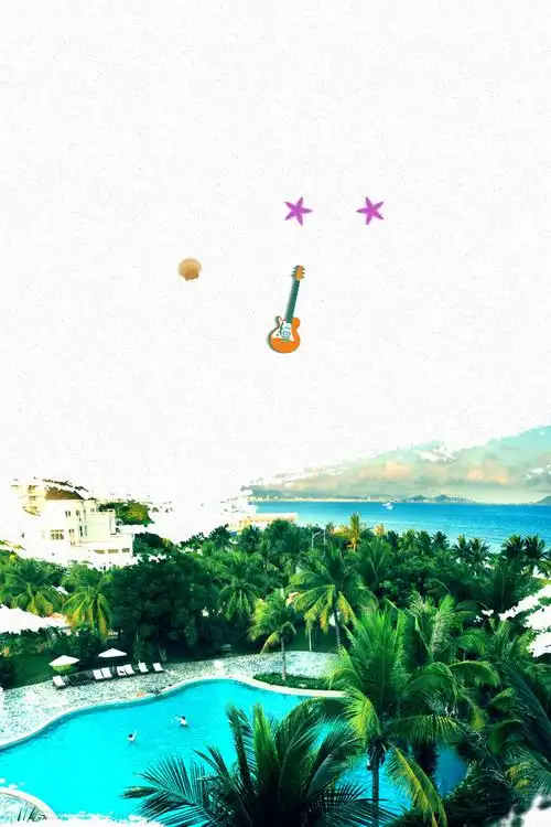 夏季高清夏季度假海报背景素材下载_3543*5315像素psd格式-90设计