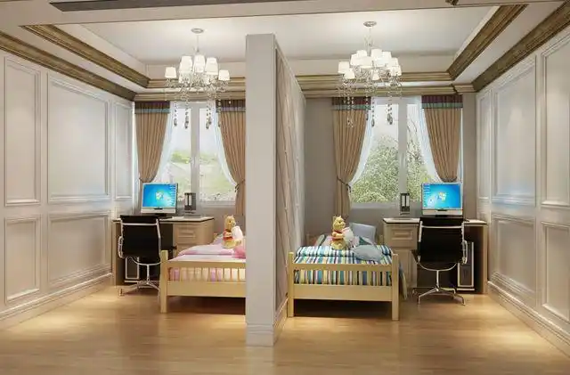 【中策】 在真的没办法的情况下,可以把儿童房利用隔断做成两个小房间