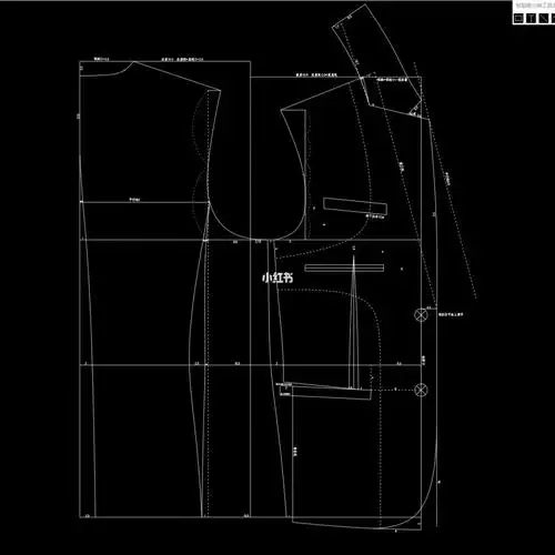 原创制衣厂已裁大货男西装纸样设计技术分享