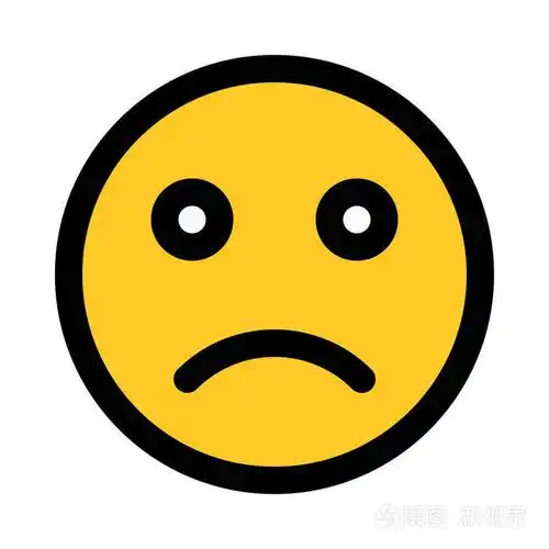 悲伤表达表情符号, 五颜六色的向量例证