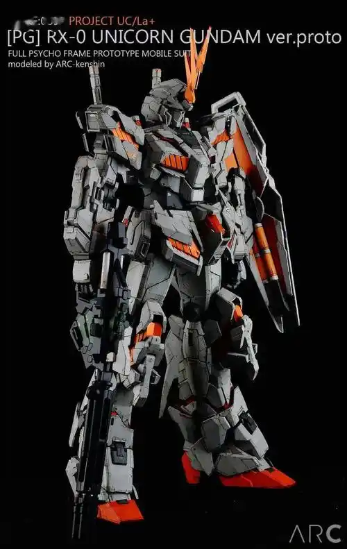 原型机配色pg独角兽改色涂装