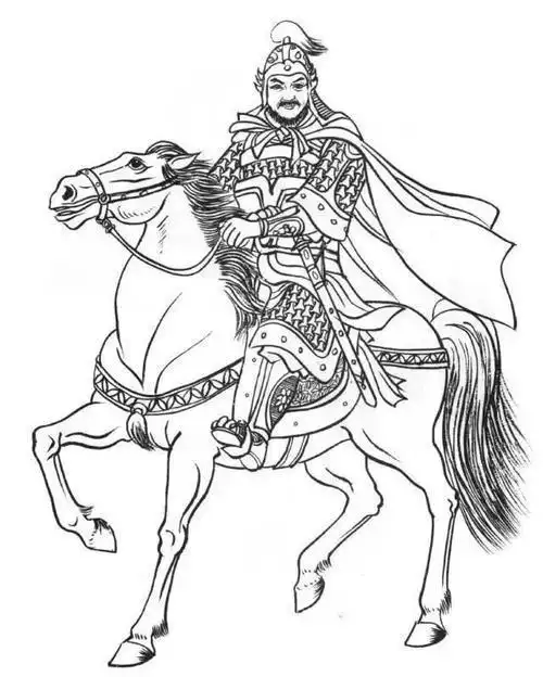 古代将军人物简笔画