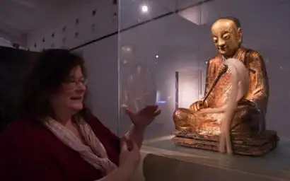 2015年3月"肉身坐佛章公祖师佛像"在匈牙利自然历史博物馆展出