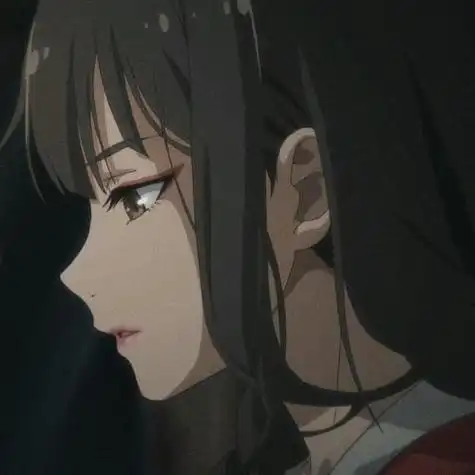 女生动漫头像侧脸