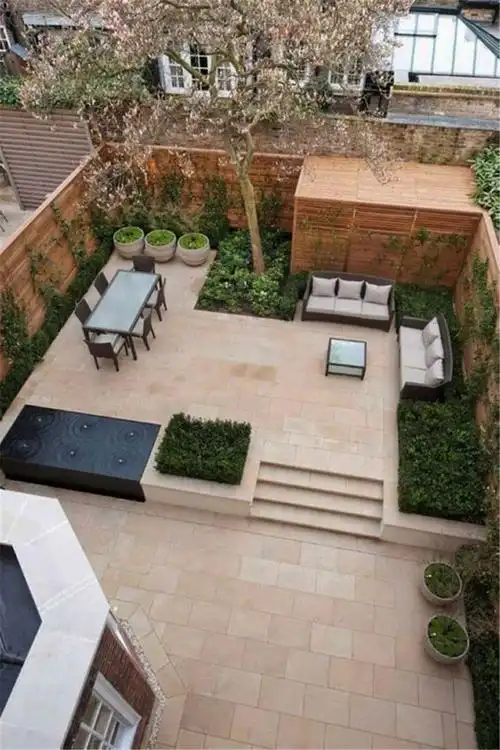 泰安别墅装修庭院景观丨高差设计