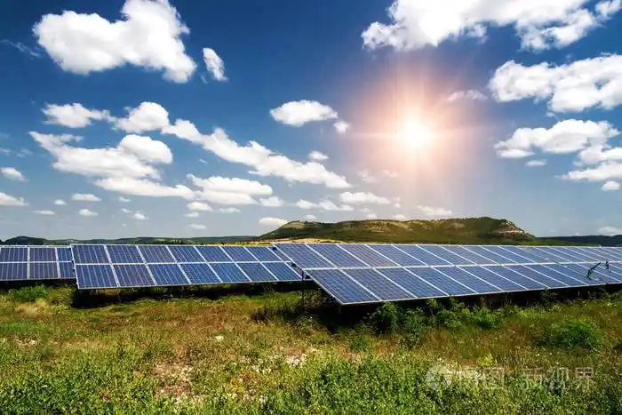 太阳能电池板光伏替代电源可持续资源概念