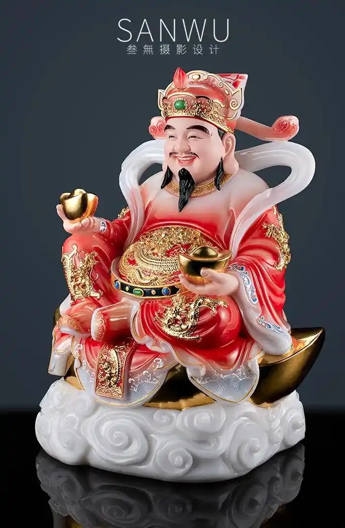 财神爷佛像摆件拍摄设计产品摄影修图精修泉州市区